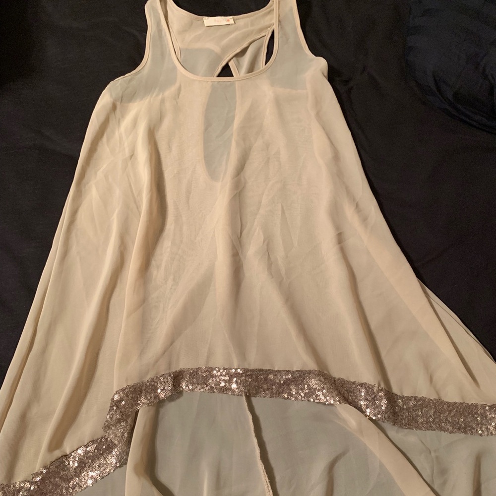 Sequin tank top